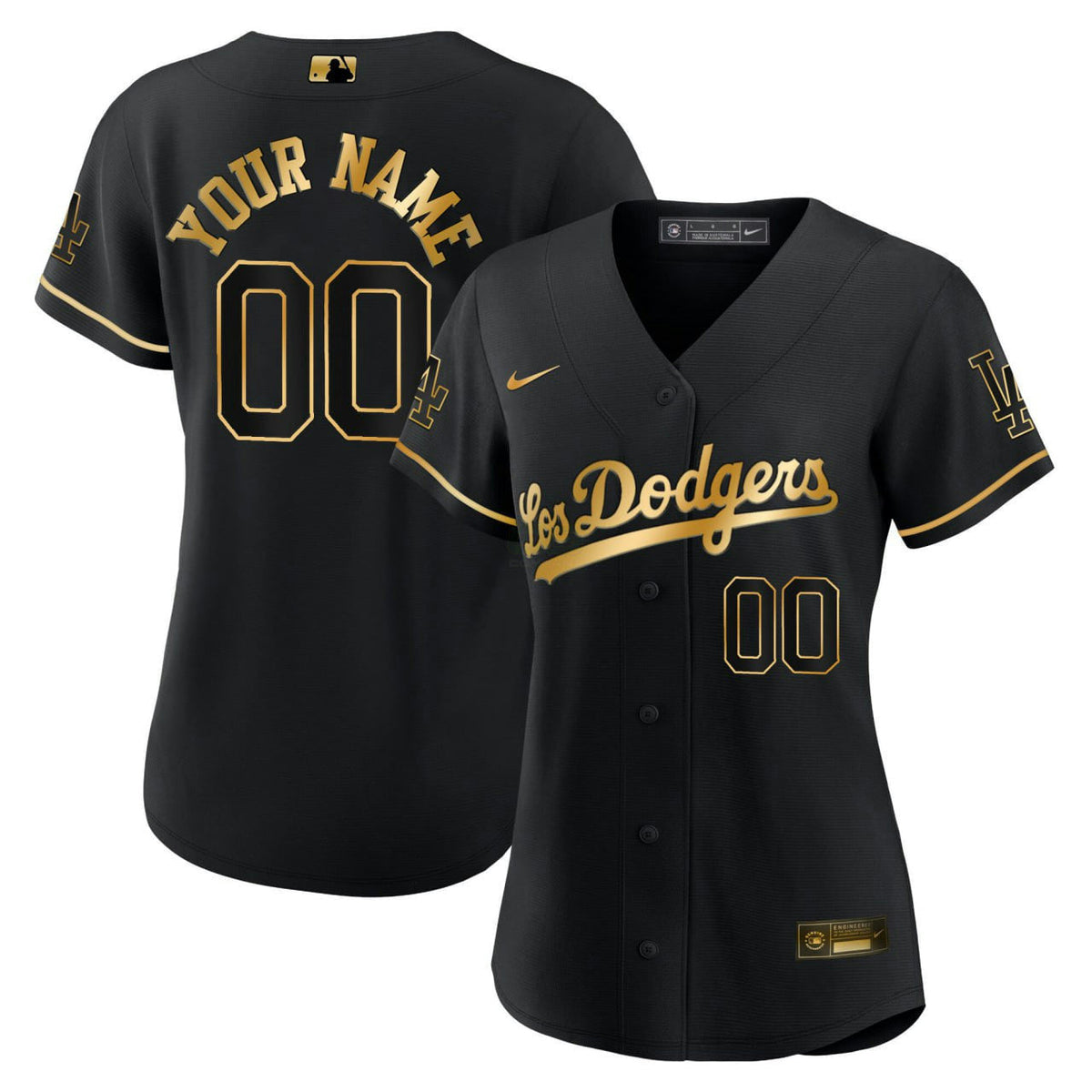 MLB Women’s Los Angeles Black Gold Jersey