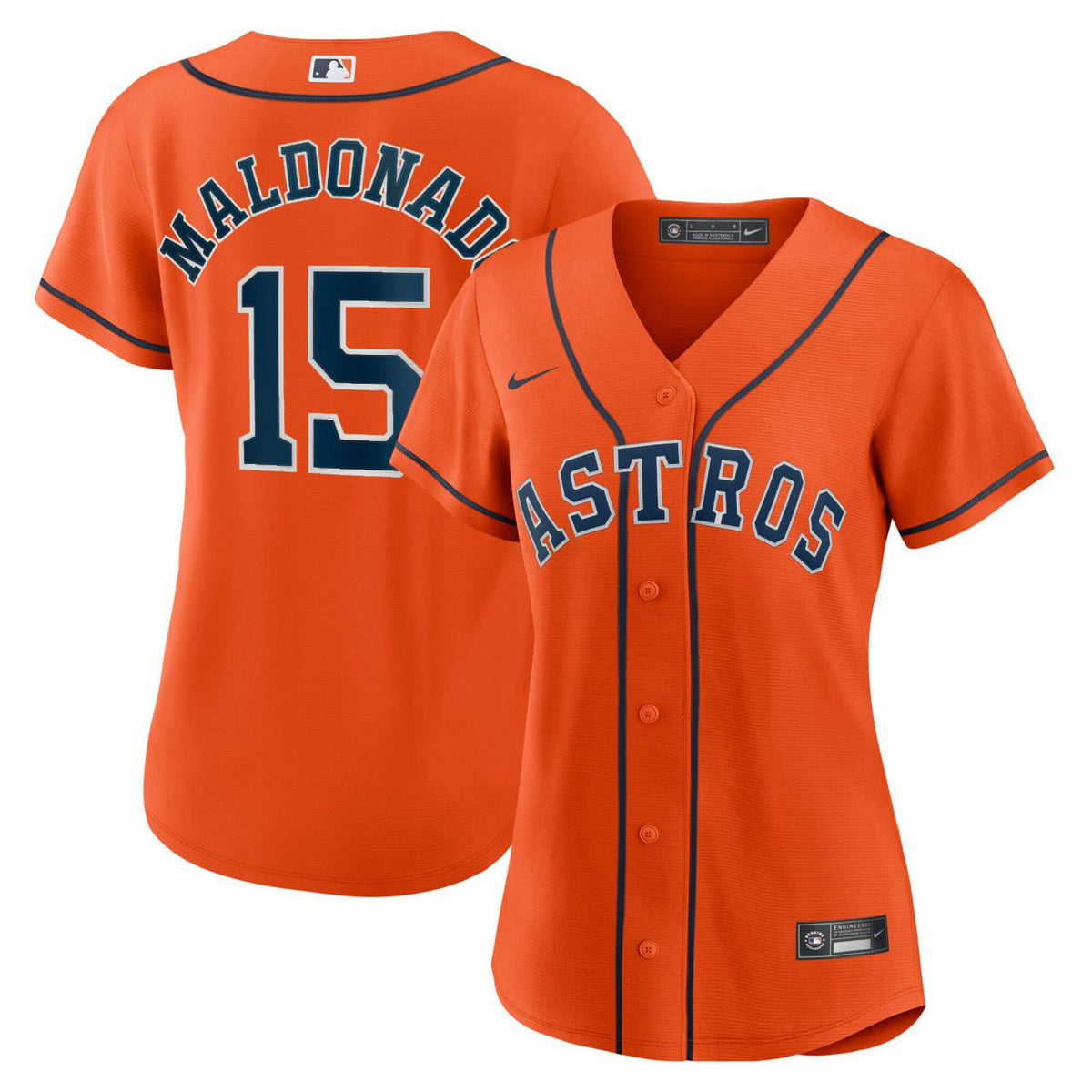 MLB Women’s Martin Maldonado Houston Orange Jersey - Orange