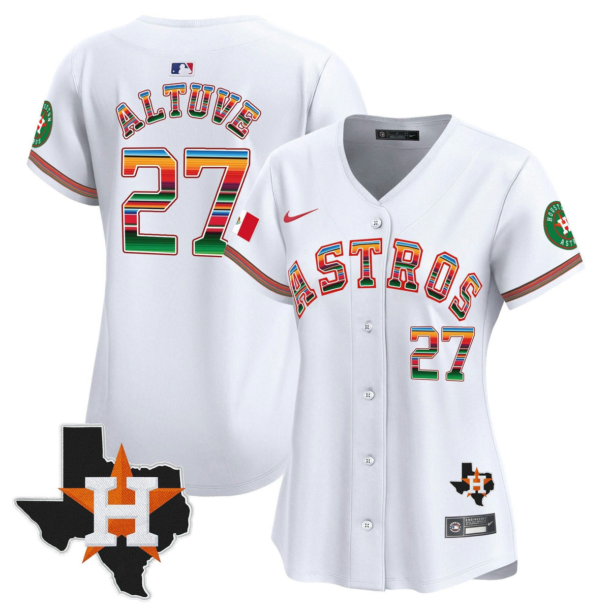 MLB Women’s Mexico Texas Patch Vapor Premier Limited Jersey