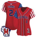 MLB Women’s Milwaukee 2025 Independence Day Vapor Premier Limited Jersey