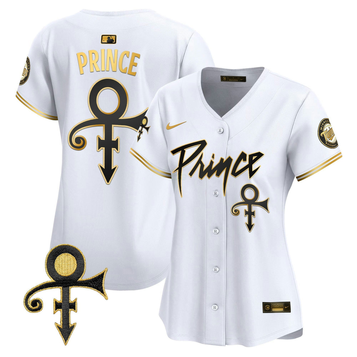 MLB Women’s Minnesota Prince Patch Vapor Premier Limited Jersey V4