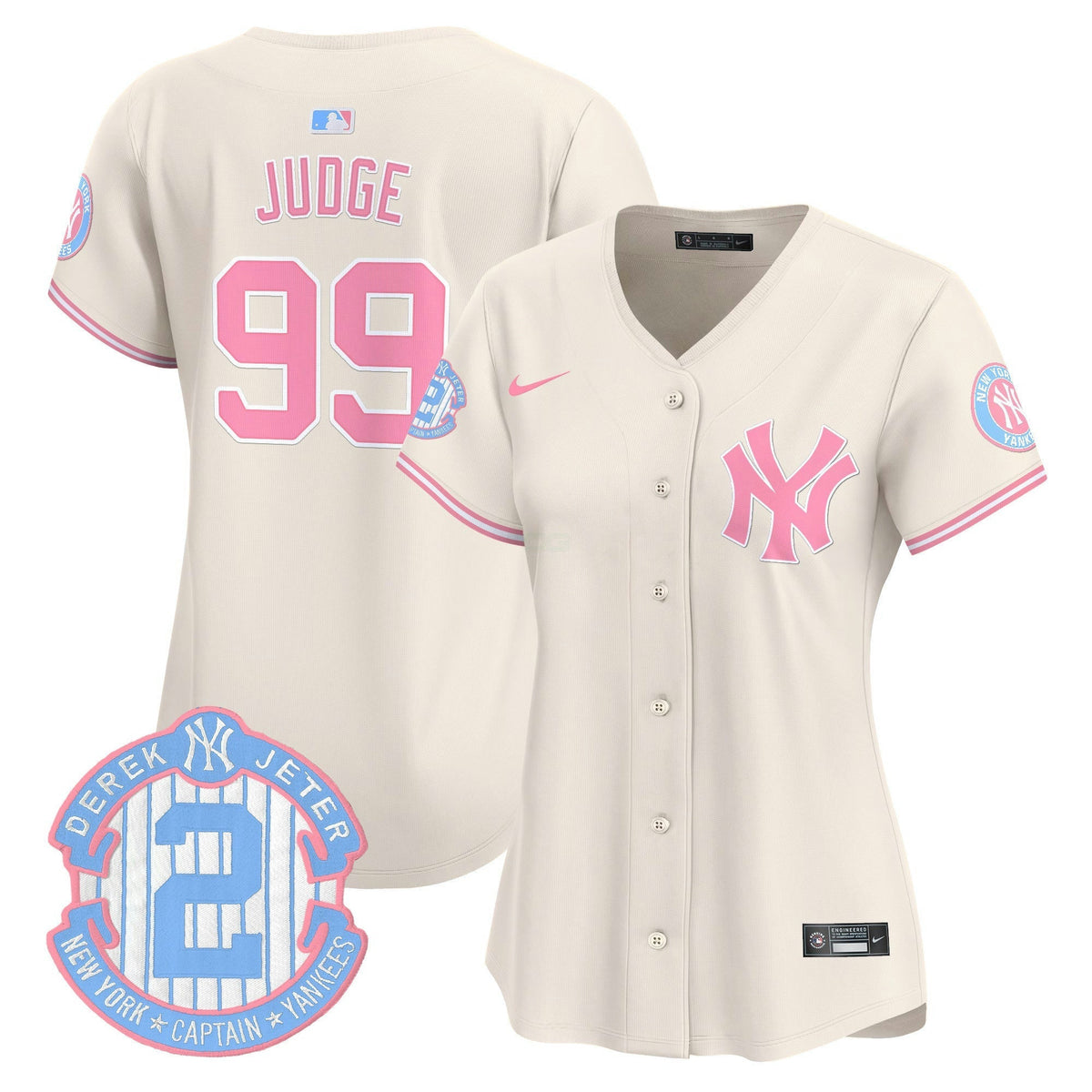 MLB Women’s New York Bubblegum Pink Vapor Premier Limited Jersey