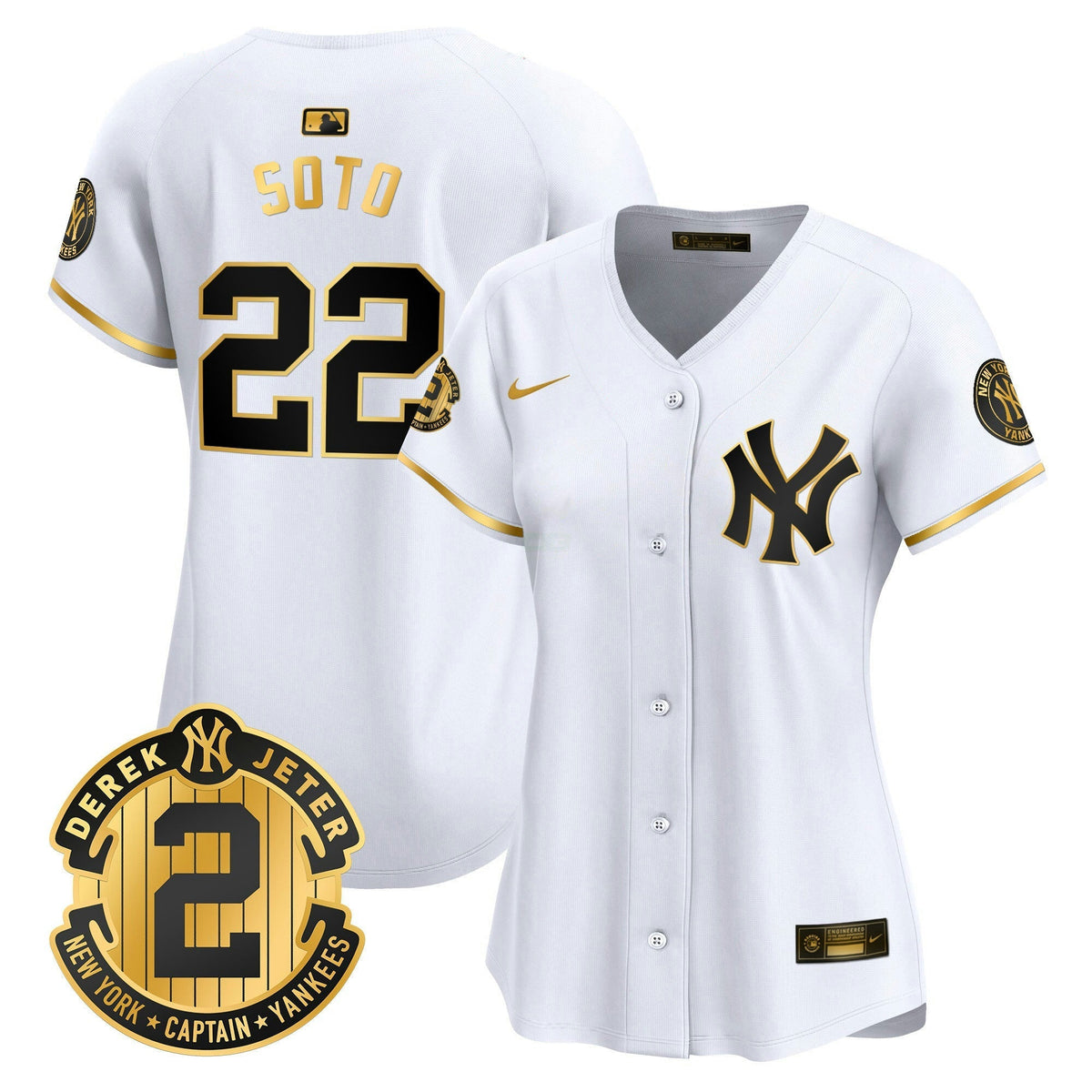 MLB Women’s New York Derek Jeter Patch Vapor Premier Limited Jersey