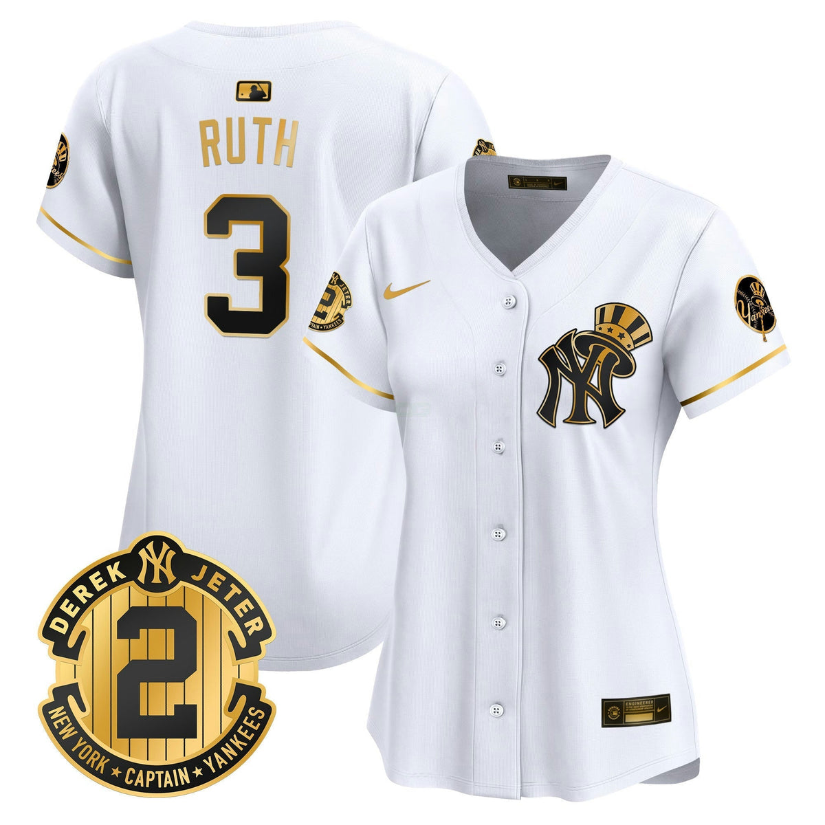 MLB Women’s New York Derek Jeter Patch Vapor Premier Limited Jersey V2