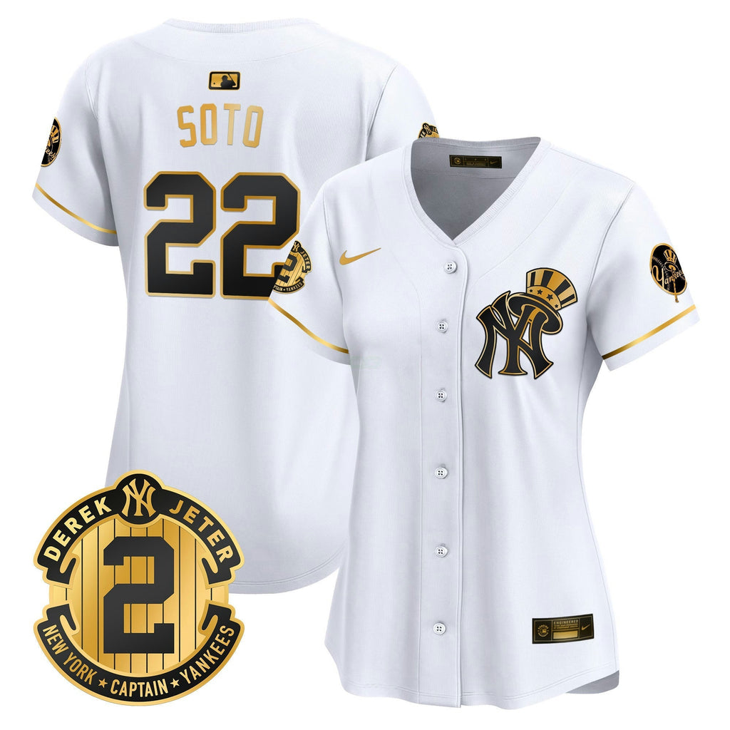 MLB Women’s New York Derek Jeter Patch Vapor Premier Limited Jersey V2