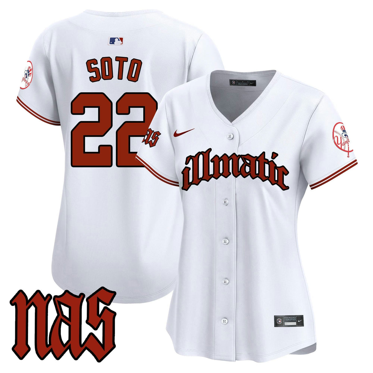 MLB Women’s New York Nas Illmatic Vapor Premier Limited Jersey