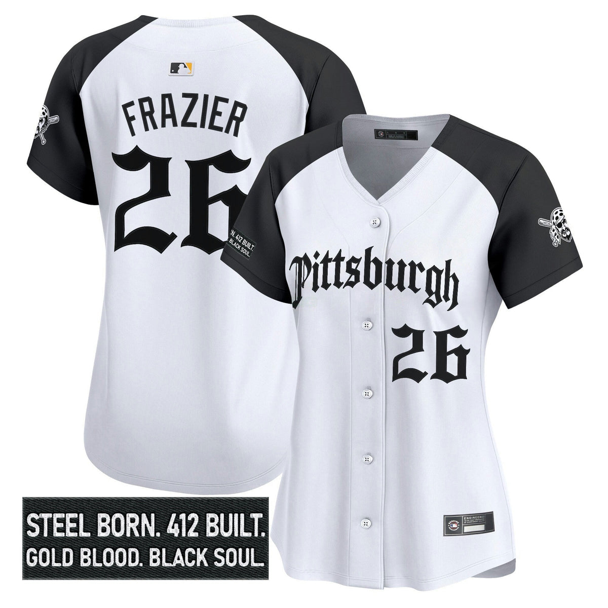 MLB Women’s Pittsburgh ‘Gothic Steel City Edition’ Vapor Premier Limited Jersey