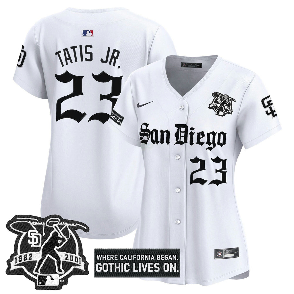 MLB Women’s San Diego ‘Gothic Edition’ Vapor Premier Limited Jersey