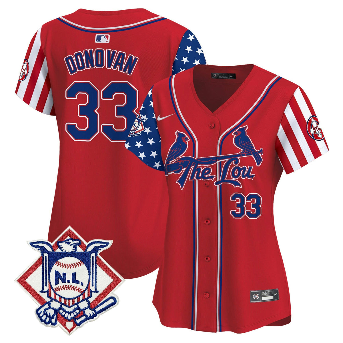 MLB Women’s St. Louis 2024 Fourth of July Vapor Premier Limited Jersey