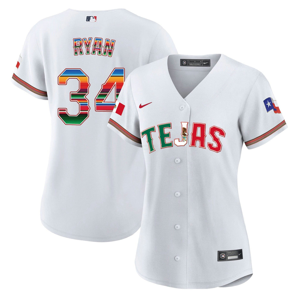 MLB Women’s Texas Mexico Flag Jersey
