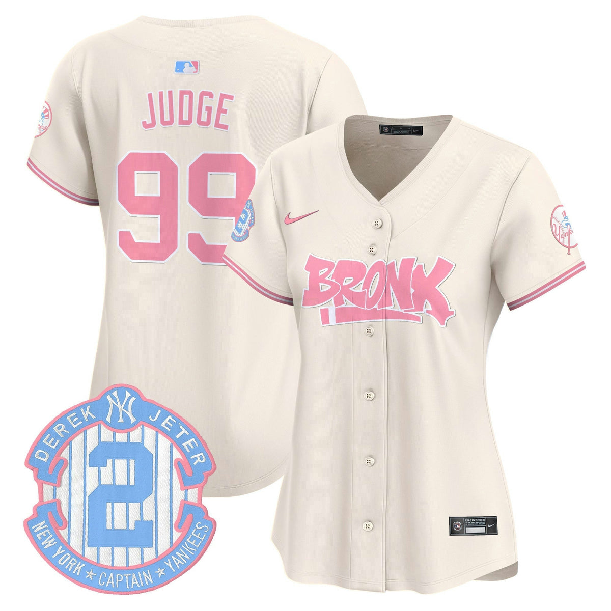 MLB Women’s The Bronx Graffiti Bubblegum Pink Vapor Premier Limited Jersey