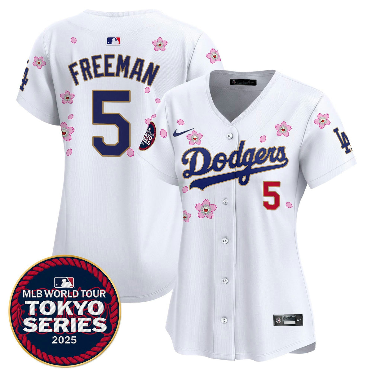 MLB Women’s Tokyo Series 2025 Gold Trim Vapor Premier Limited Jersey – Stitched