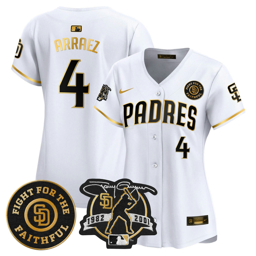 MLB Women’s Tony Gwynn & Faithful Patch Vapor Premier Limited Jersey