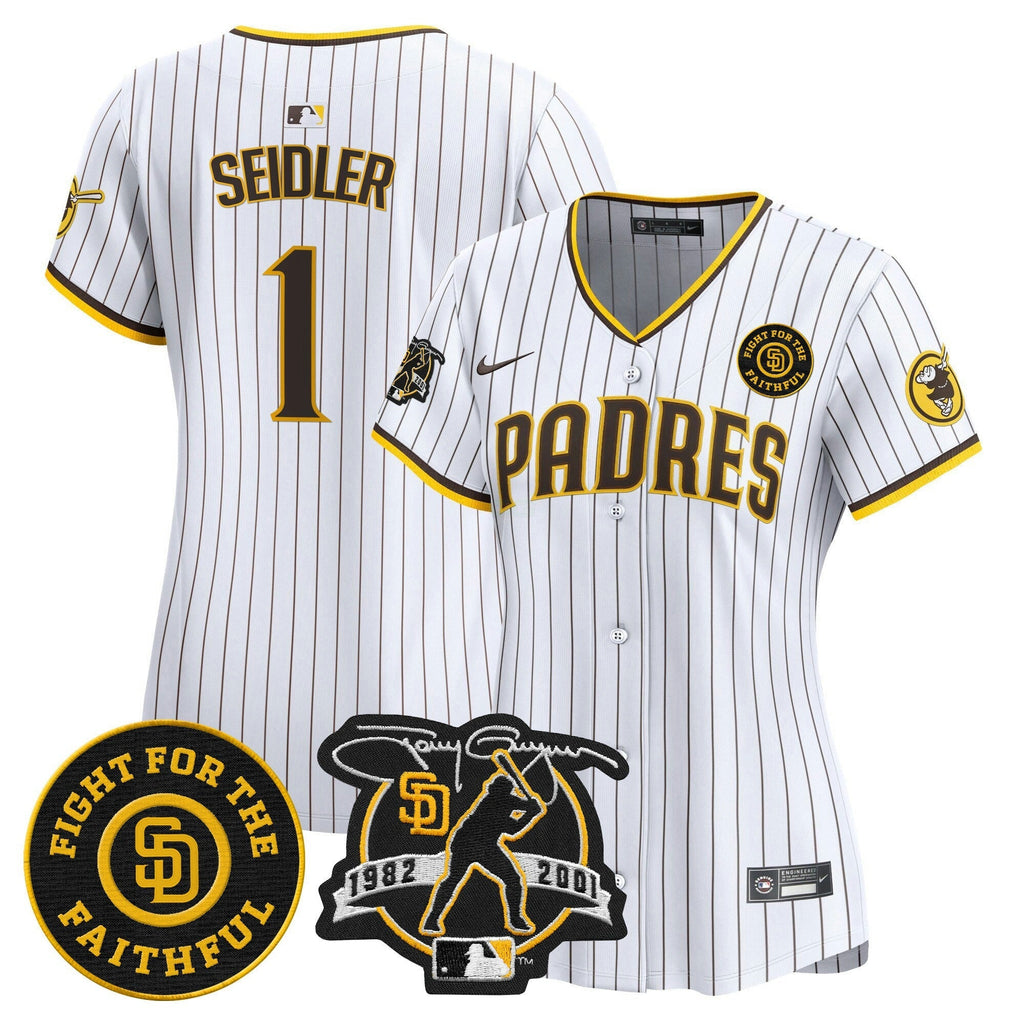 MLB Women’s Tony Gwynn & Faithful Patch Vapor Premier Limited Jersey