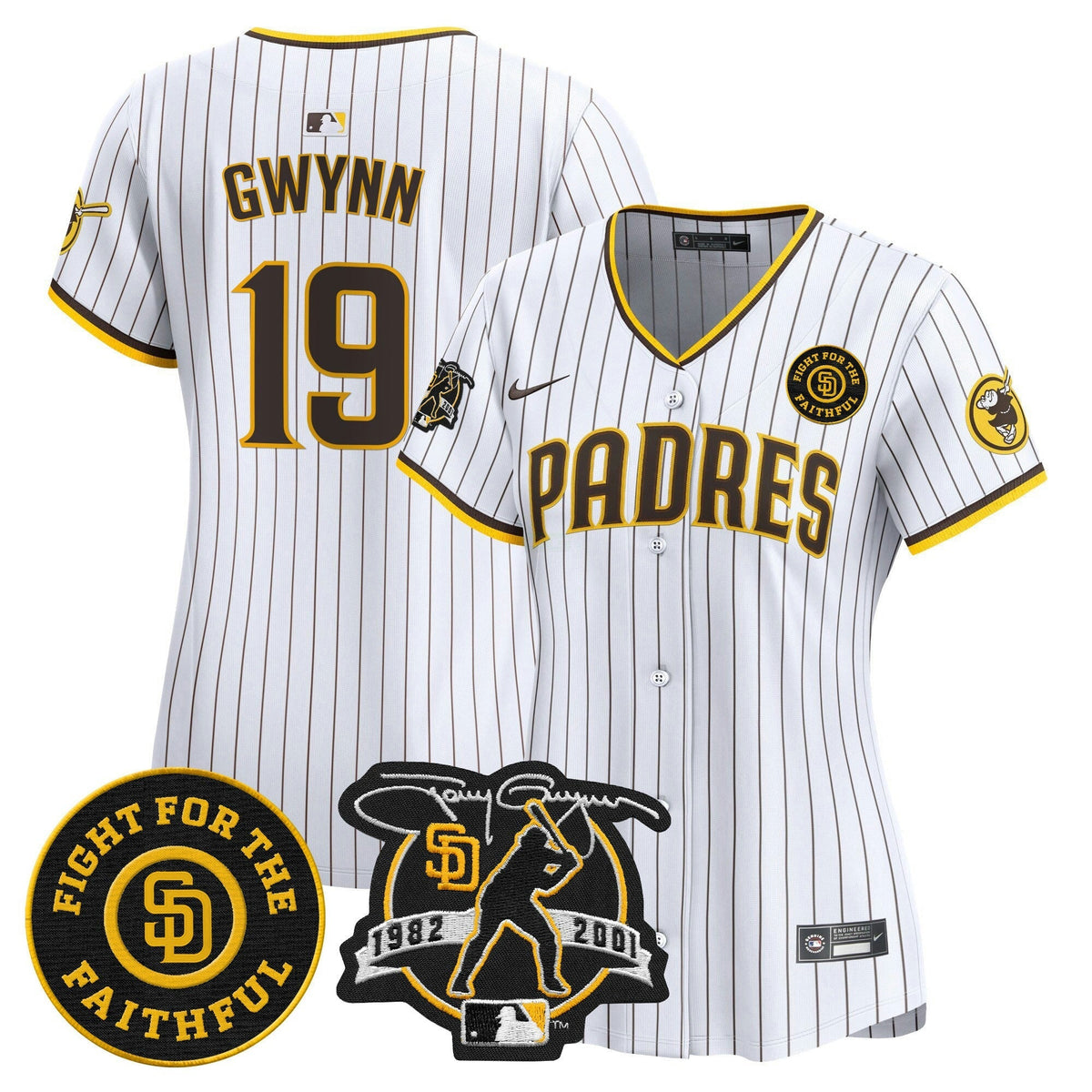 MLB Women’s Tony Gwynn & Faithful Patch Vapor Premier Limited Jersey