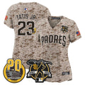 MLB Women’s Tony Gwynn & Petco Park 20th Patch USMC Vapor Premier Limited Jersey