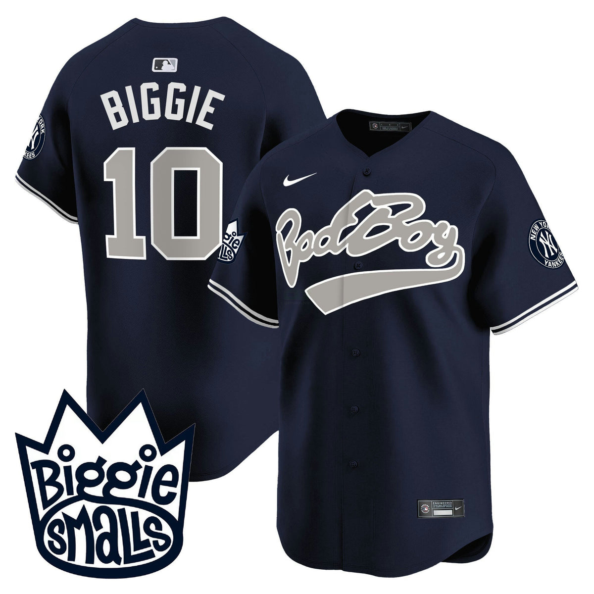 MLB Youth’s New York Biggie Smalls Vapor Premier Limited Jersey