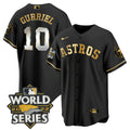 MLB Yuli Gurriel Houston 2022 World Series Black Gold Jersey Limited