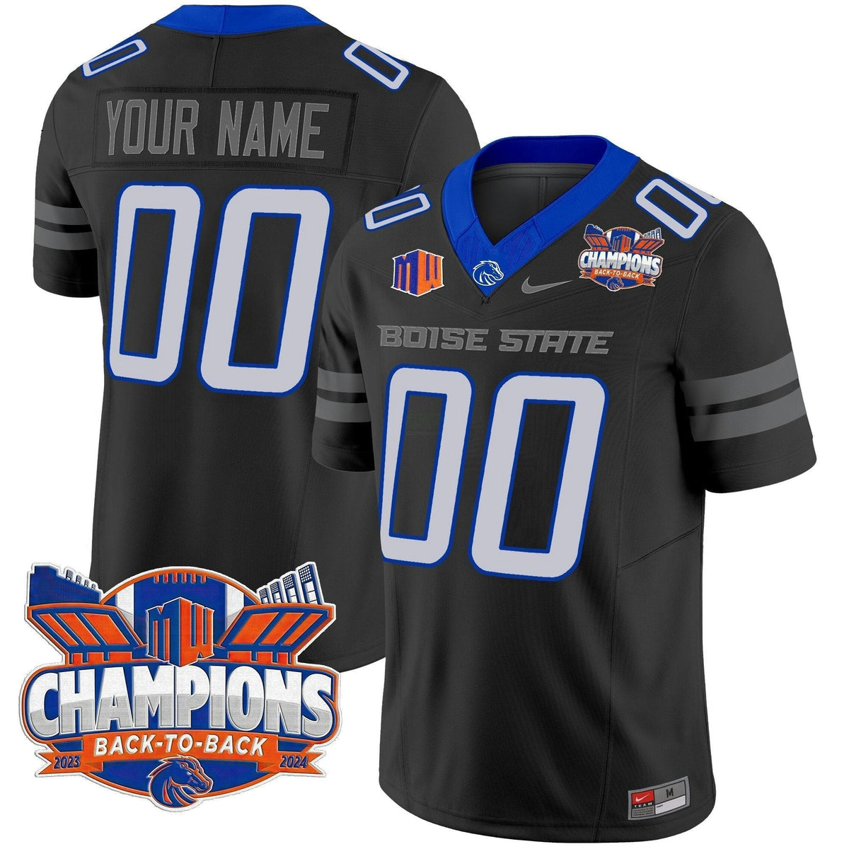 NCAA 2024 Back To Back Champions Vapor Limited Jersey - Custom