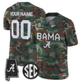 NCAA Alabama Crimson Tide 2024 Military Vapor Limited Jersey - Custom