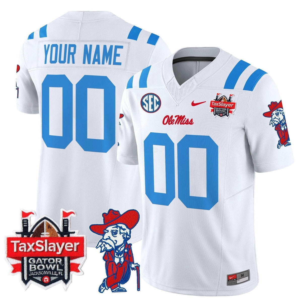 NCAA 2025 Gator Bowl Patch Vapor Limited Jersey - Custom