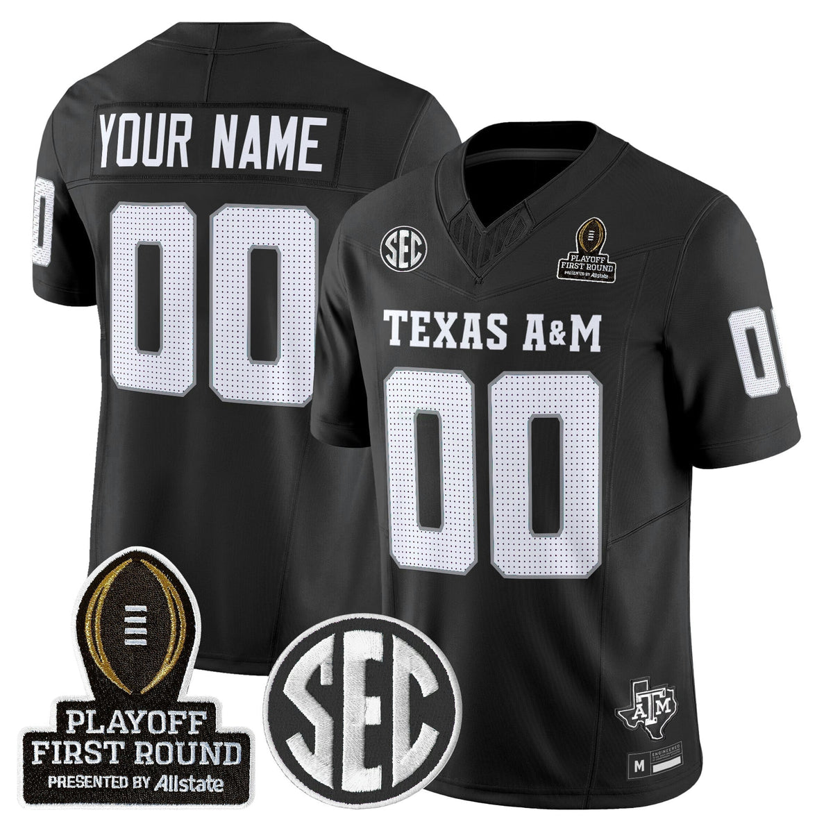 NCAA 2025 Playoff First Round Vapor Limited Jersey - Custom