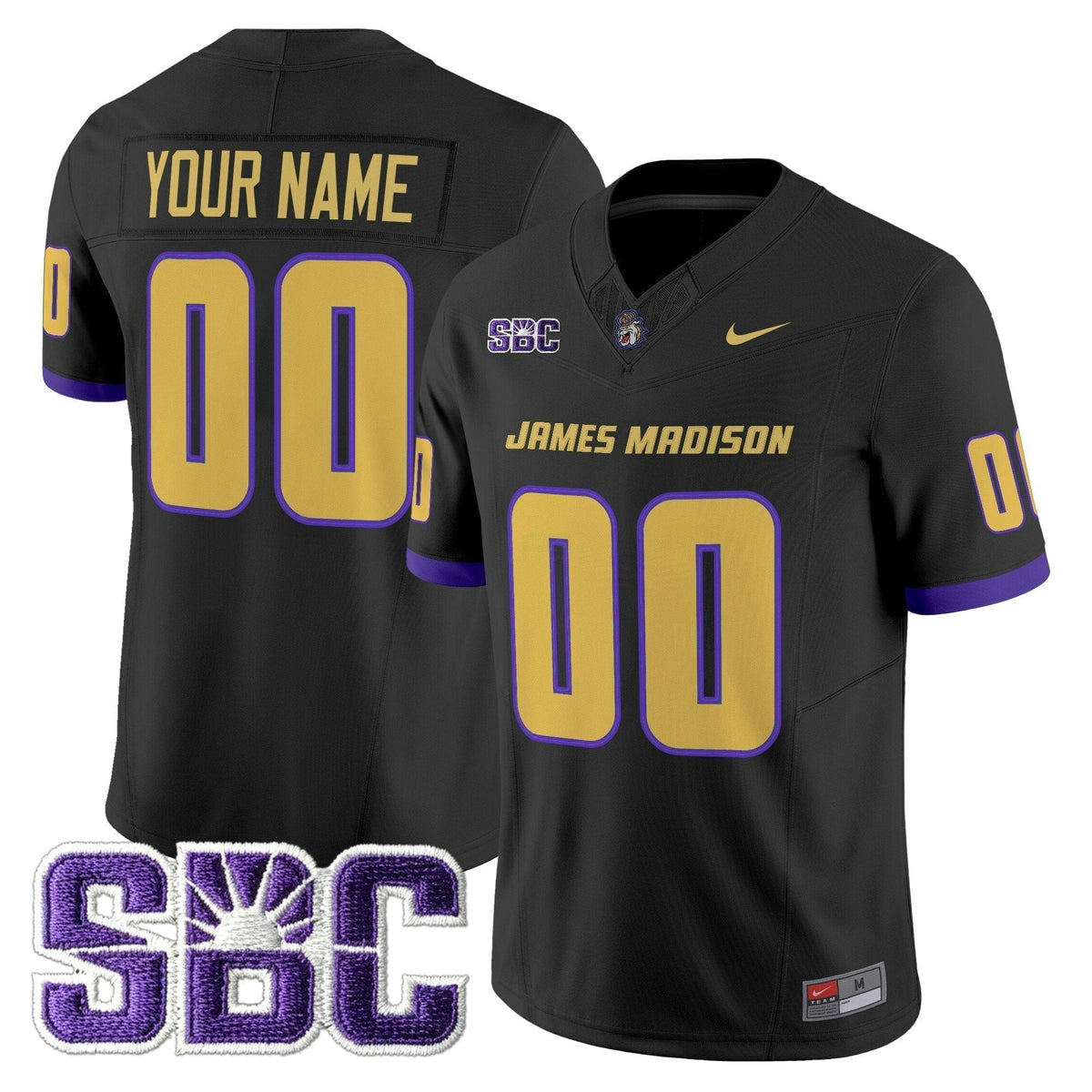 NCAA James Madison Dukes 2025 Vapor Limited Jersey N1 - Custom
