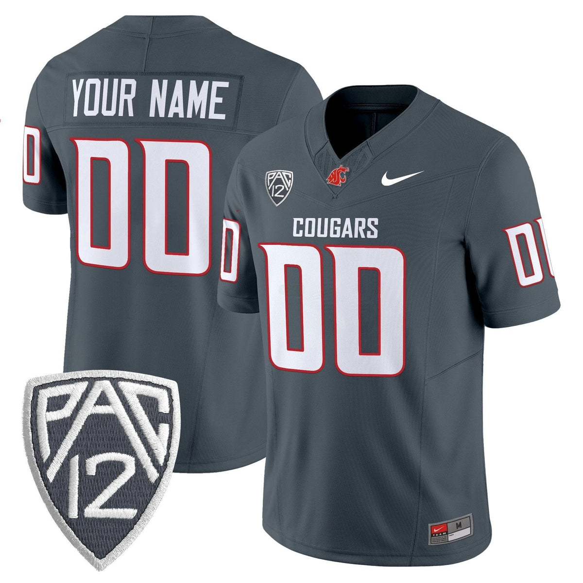 NCAA Washington State Cougars 2025 Vapor Limited Jersey V2 - Custom