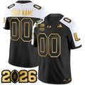 NCAA Miami Hurricanes 2026 College Football Playoff Final Patch Gold Vapor Limited Jersey - Custom