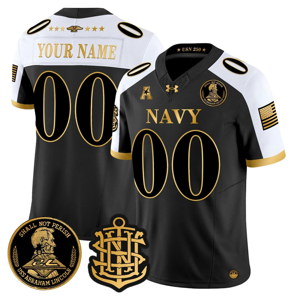 NCAA 250th Anniversary Gold Vapor Limited Jersey - Custom