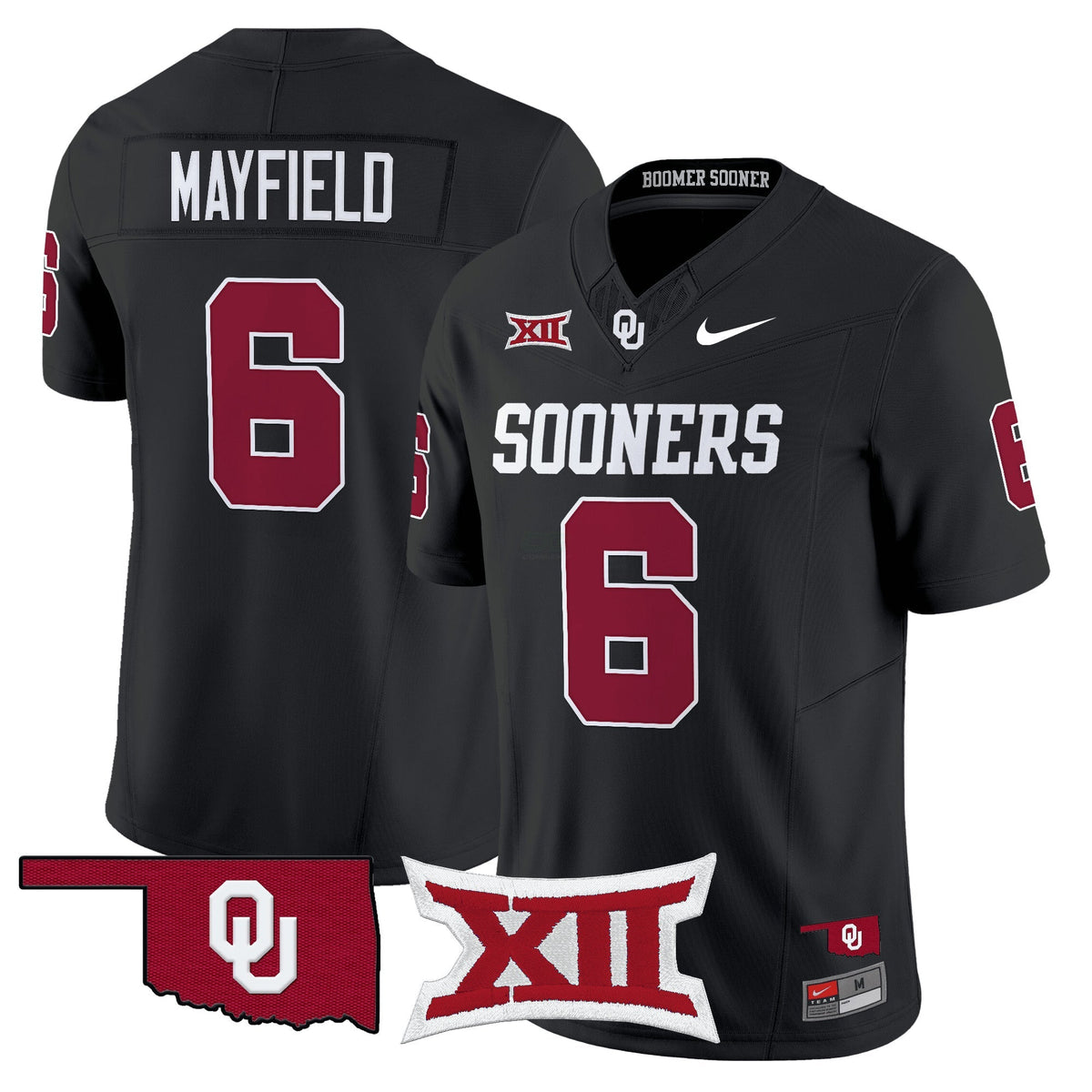 NCAA #6 Baker Mayfield Oklahoma Vapor Limited Jersey