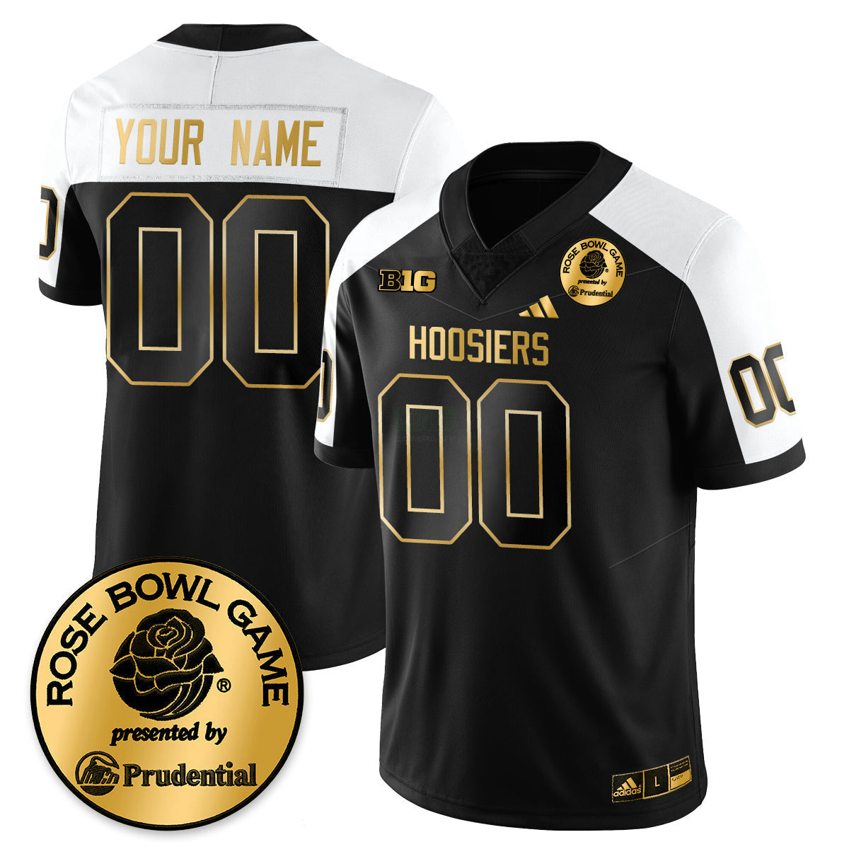NCAA Custom Vapor Limited Football Gold Jersey - Rose Bowl
