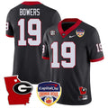 NCAA Georgia State Map & Orange Bowl Patch Jersey