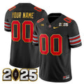 NCAA 'Heritage Stripe' 2025 College Football Playoff Final Patch Gold Trim Vapor Limited Jersey - Custom