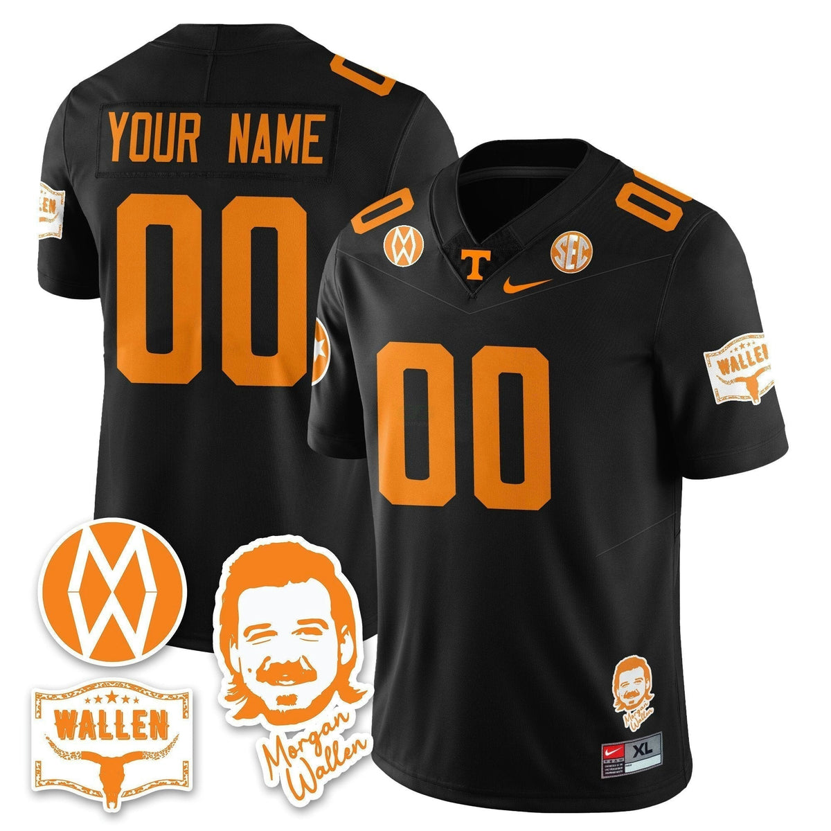 NCAA Morgan Wallen 2025 Jersey - Custom