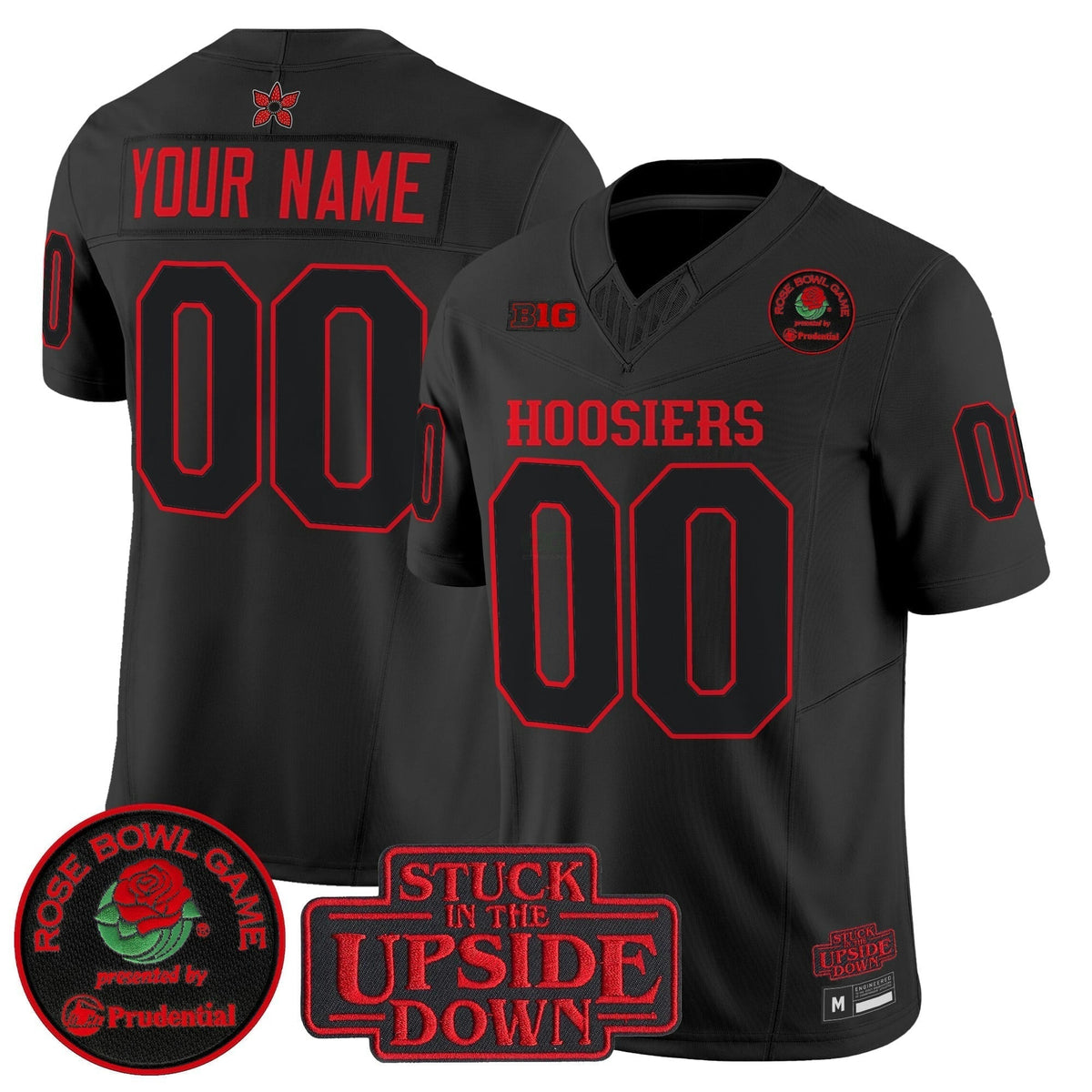 NCAA 'Stranger Things Edition' Vapor Limited Jersey - 2025 Rose Bowl Patch - Custom