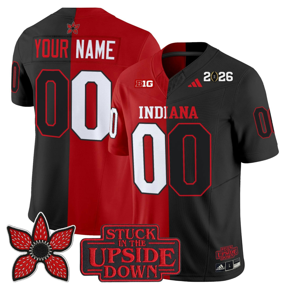 NCAA Indiana Hoosiers 'Upside Down Edition' Vapor Limited Jersey - Custom
