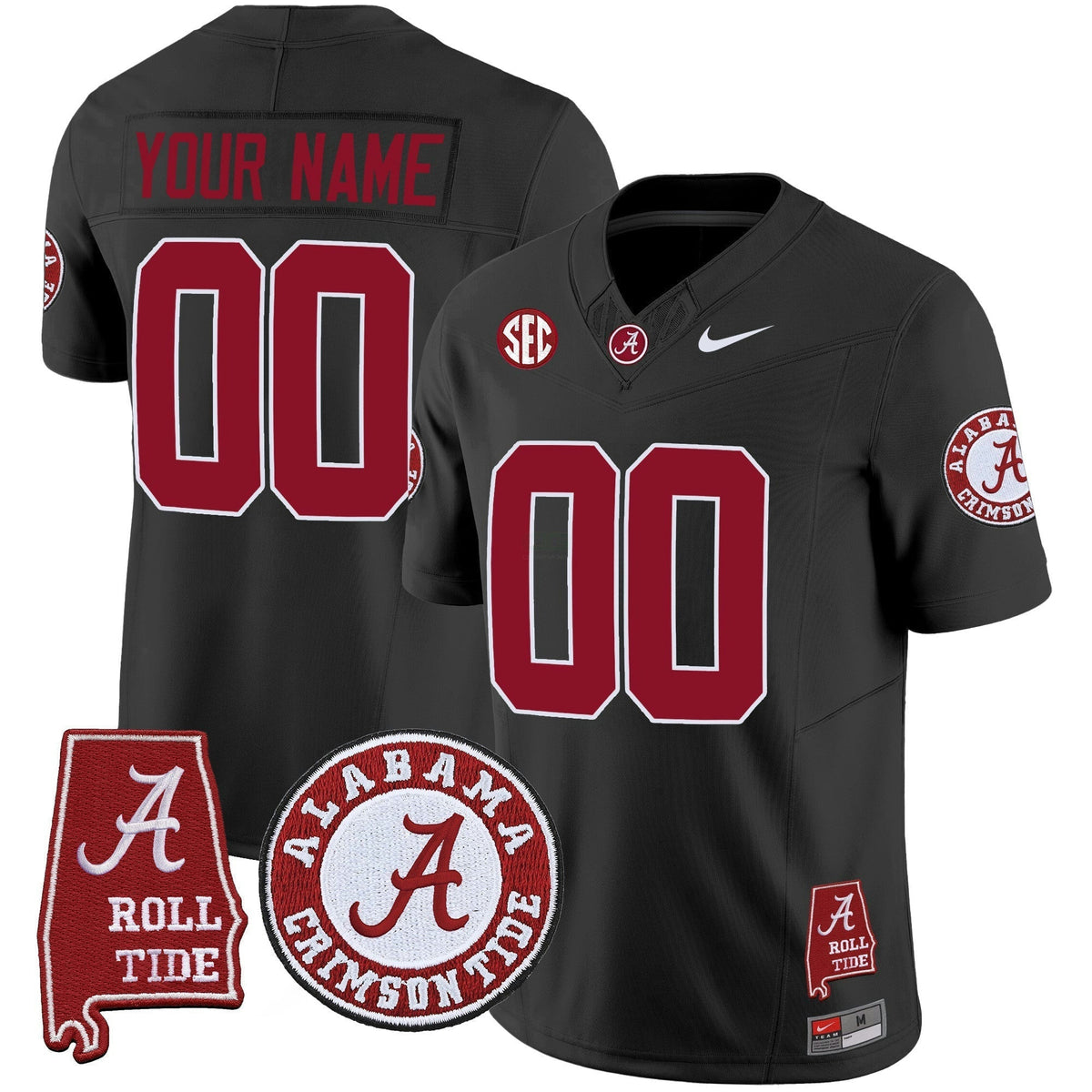 NCAA Vapor Limited Jersey V4 - Alabama Map - Custom
