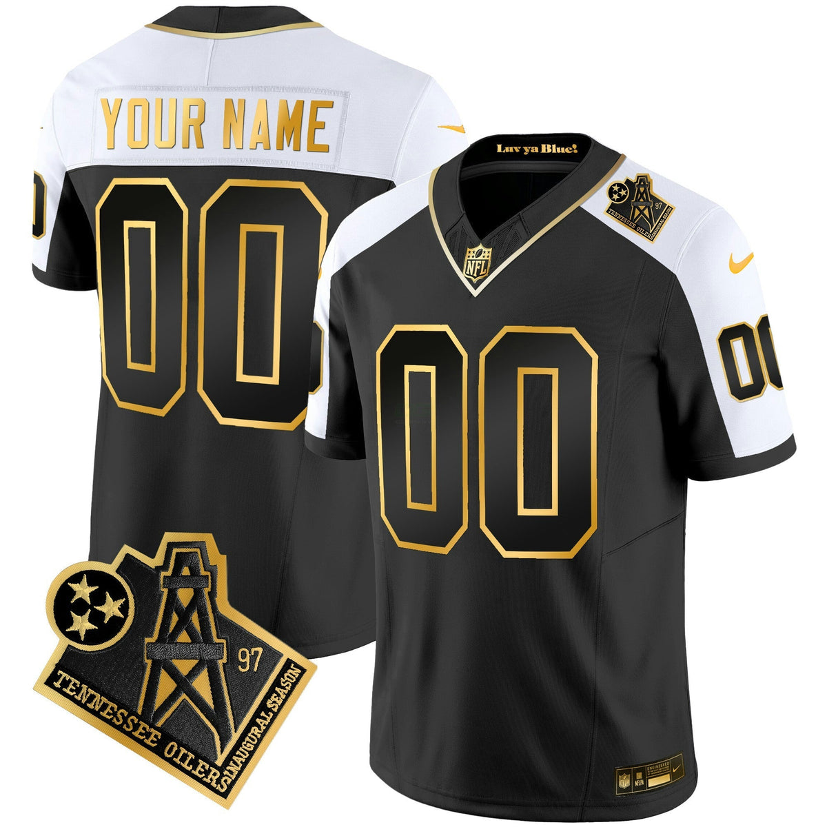 NFL 1997 Throwback Gold Vapor Jersey