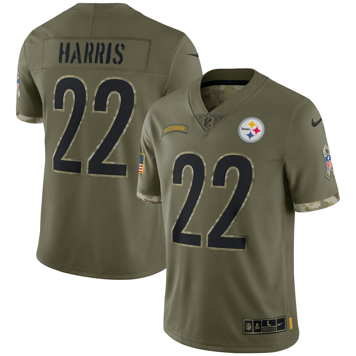 Jersey NFL 2022 Salute To Service Limited – Olive
