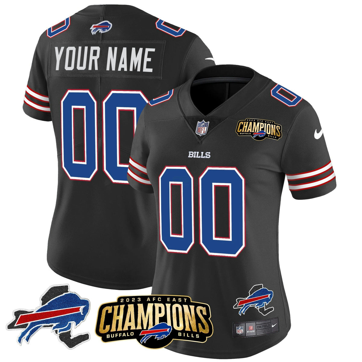 NFL 2023 AFC East Champions Patch Vapor Jersey V2