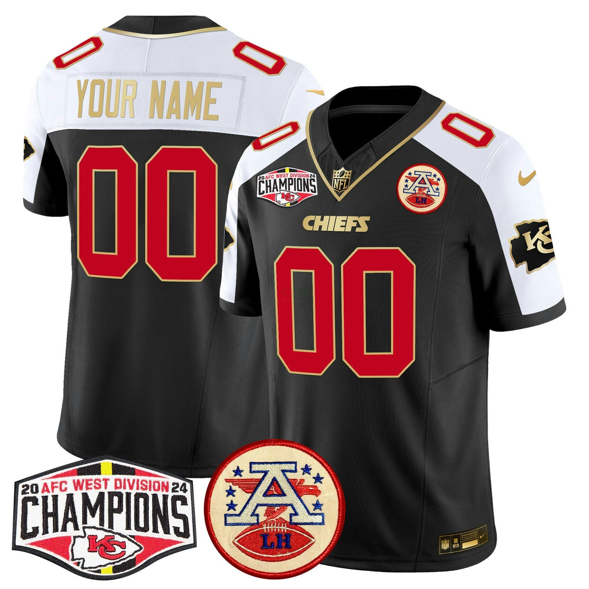 NFL 2024 AFC West Division Champions Patch Vapor Limited Jersey