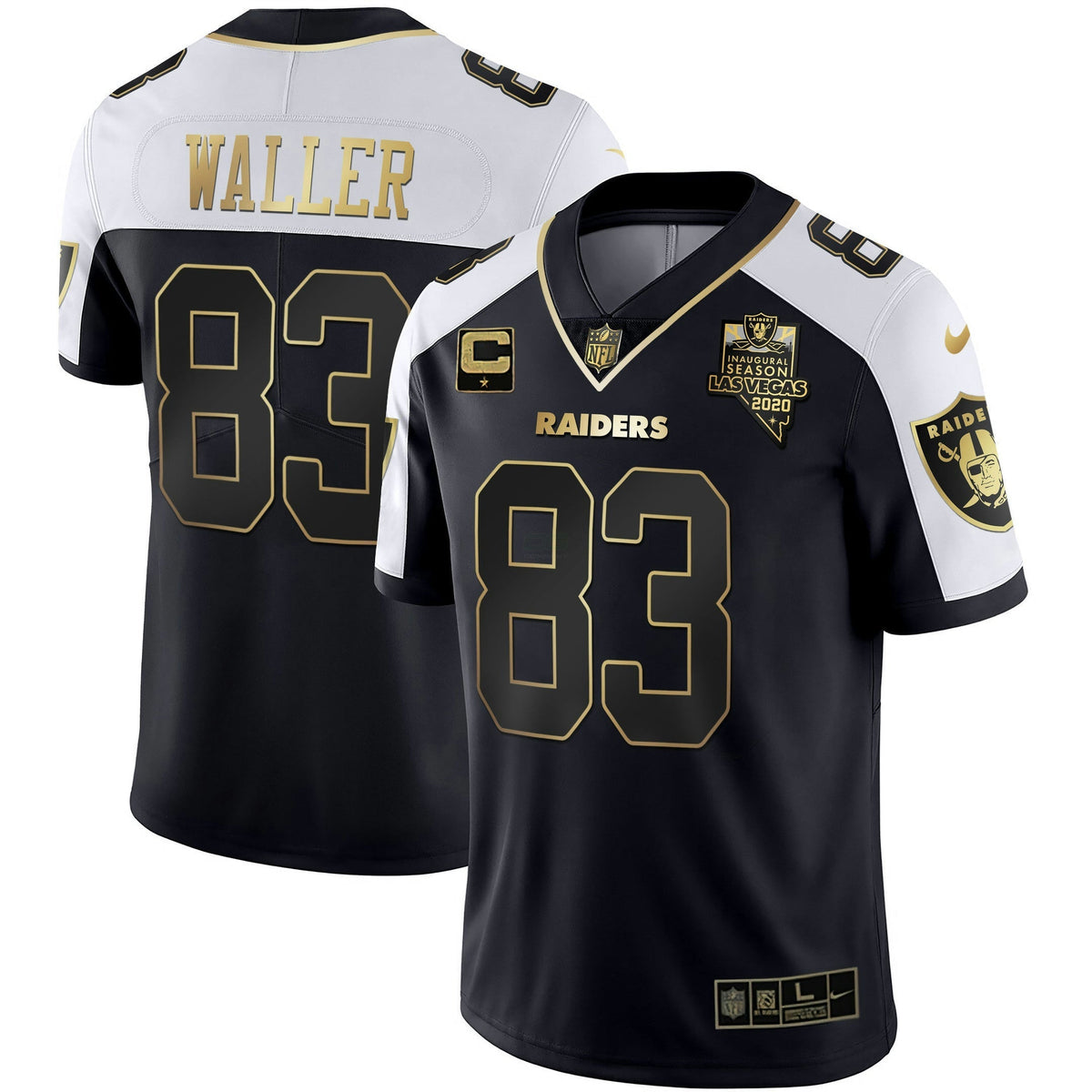 Jersey NFL Alternate Vapor Black Gold Limited