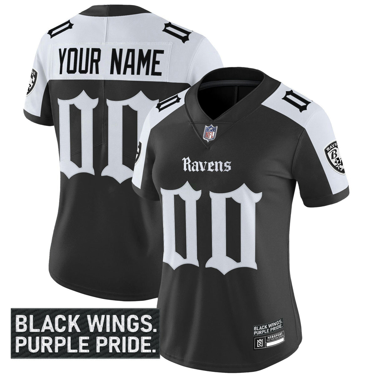 NFL Baltimore ‘Gothic Nevermore Edition’ Vapor Limited Jersey