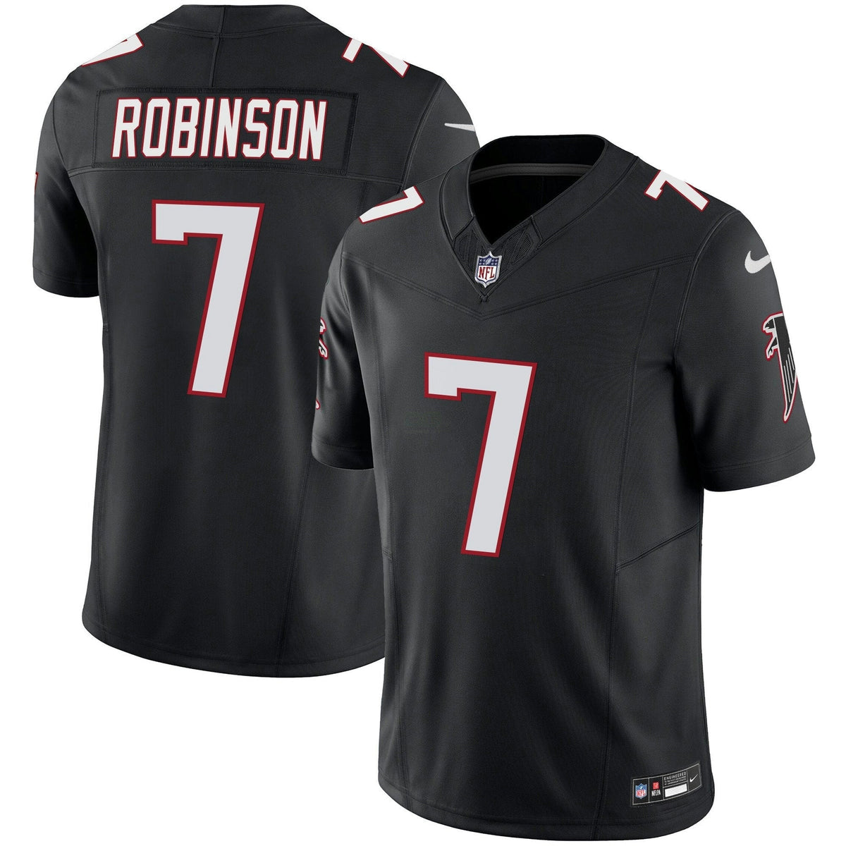NFL Bijan Robinson Atlanta Vapor Limited Jersey – Black - Bijan Robinson