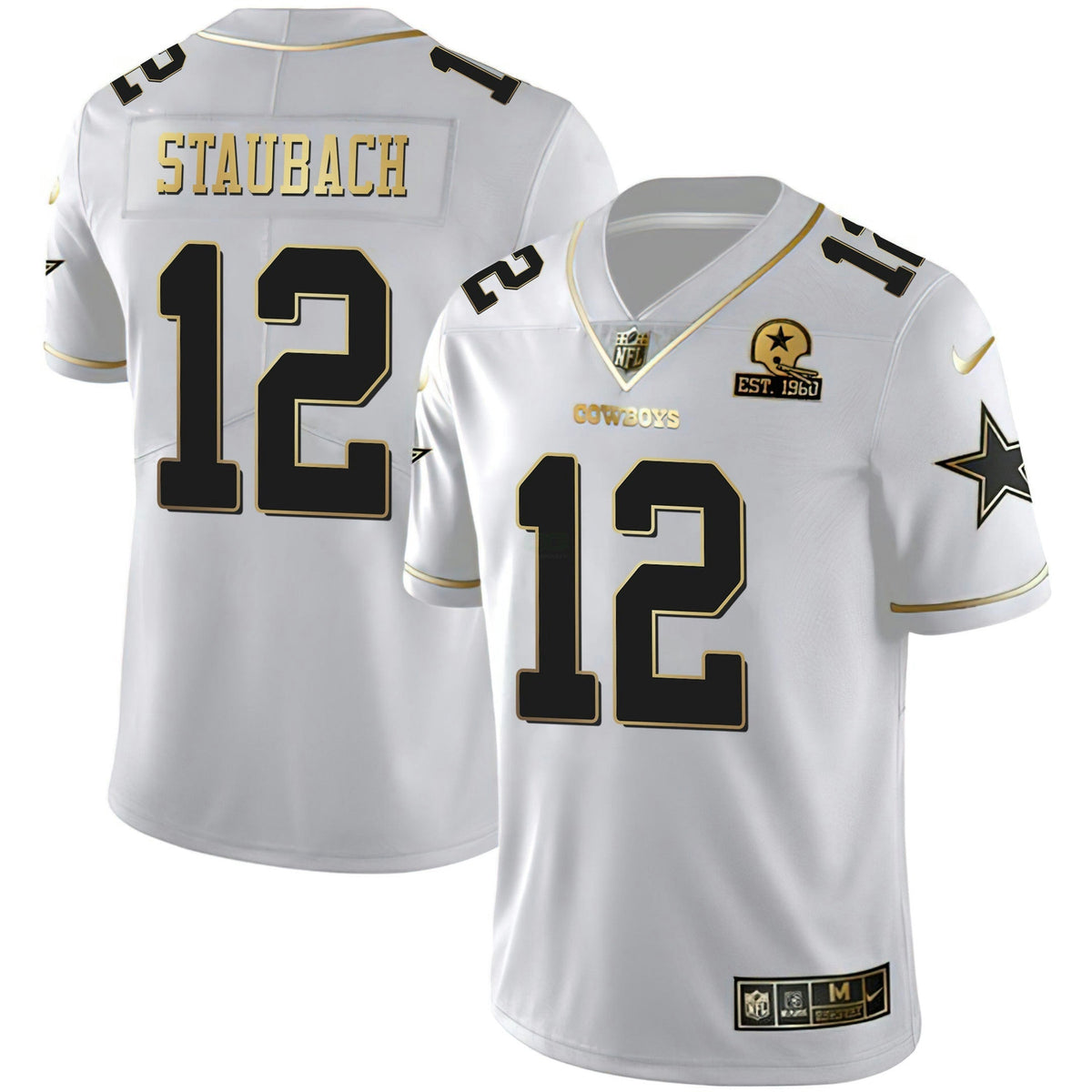 Jersey NFL White Gold Est 1960 Patch