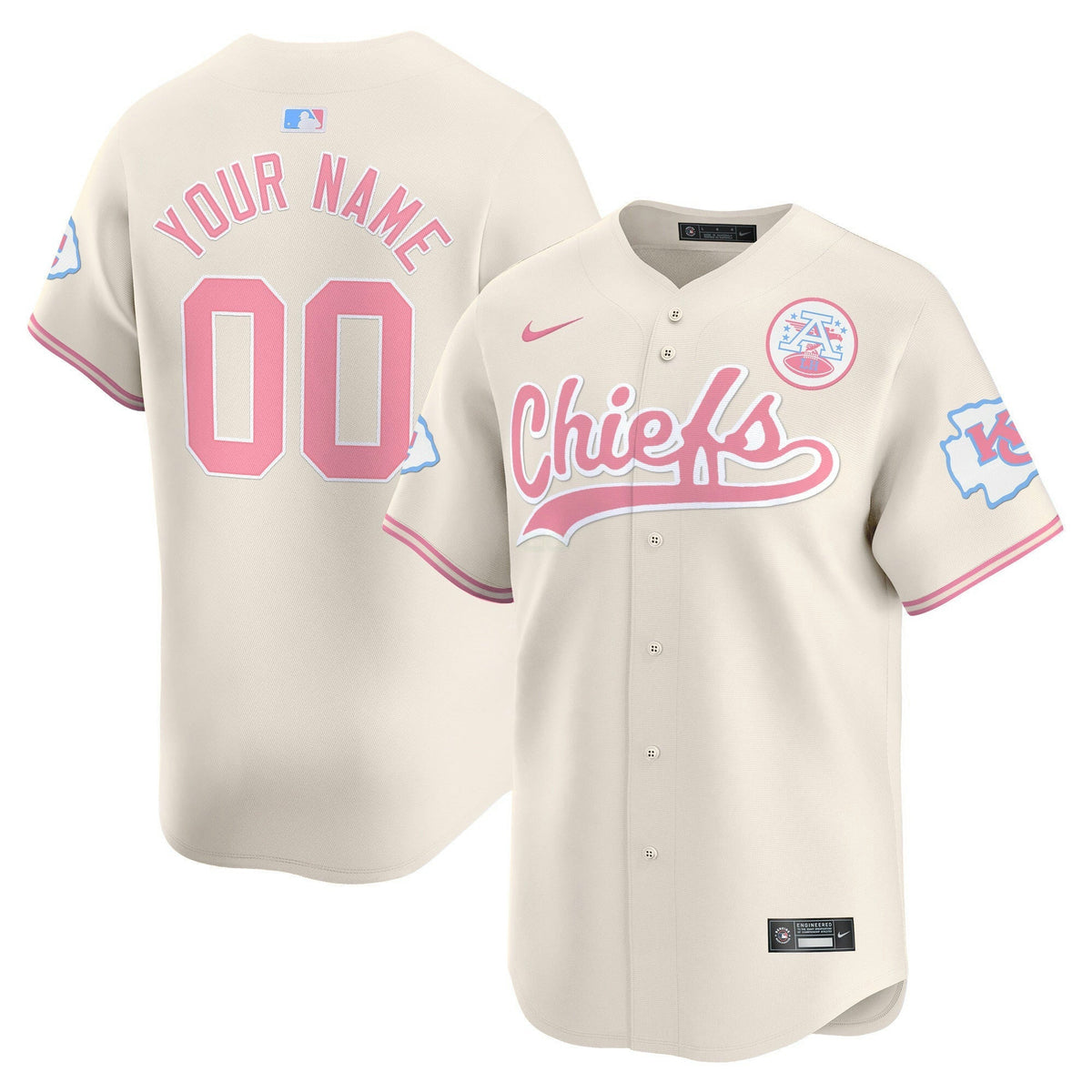 NFL Kansas City Chiefs Bubblegum Pink Vapor Premier Limited Jersey