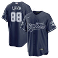 NFL CeeDee Lamb Dallas Baseball Navy Jersey - CeeDee Lamb