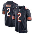 NFL D.J. Moore Chicago GSH Navy Blue Game Jersey