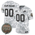 NFL Detroit 2024 Salute to Service Establishment Year Patch Vapor Limited Jersey